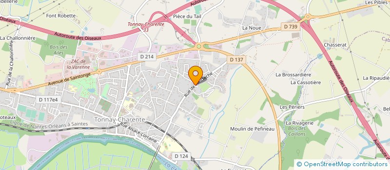 localisation de l'entreprise MONSIEUR PASCAL DUPIN  TONNAY CHARENTE