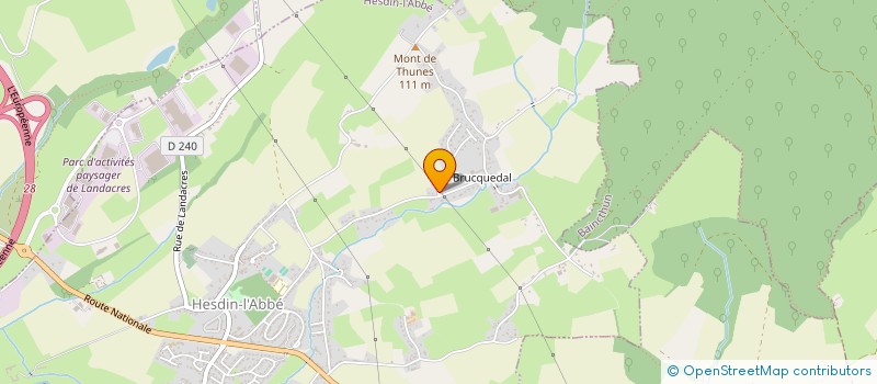 localisation de l'entreprise MONSIEUR PASCAL DUPONT  BAINCTHUN