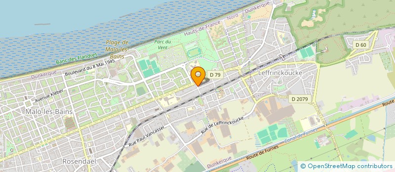 localisation de l'entreprise MONSIEUR PASCAL DUPONT à DUNKERQUE