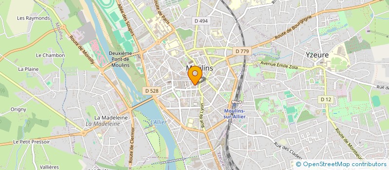 localisation de l'entreprise MONSIEUR PASCAL DUPONT  MOULINS