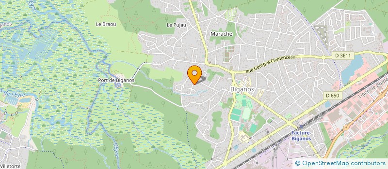 localisation de l'entreprise MONSIEUR PASCAL DUPRAT  BIGANOS