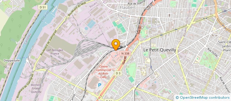 localisation de l'entreprise MONSIEUR PASCAL DUQUESNE  LE PETIT-QUEVILLY