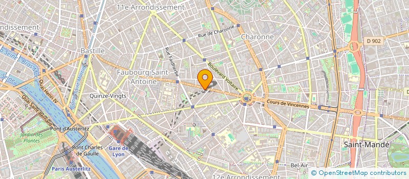 localisation de l'entreprise MONSIEUR PASCAL DURAND  PARIS 12