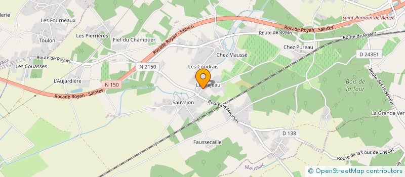 localisation de l'entreprise MONSIEUR PASCAL DURAND à SAINT-ROMAIN-DE-BENET