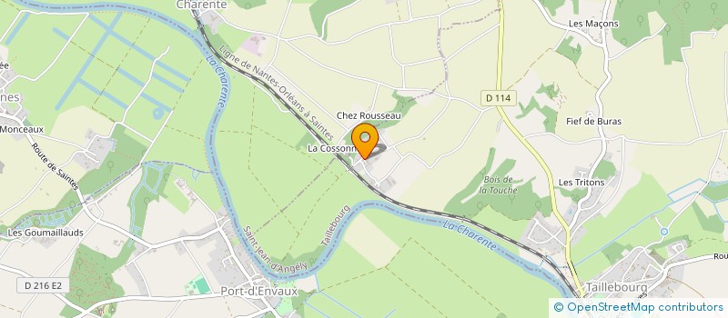 localisation de l'entreprise MONSIEUR PASCAL DUREAU  SEGONZAC