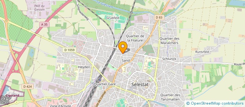 localisation de l'entreprise MONSIEUR PASCAL DURRY  SELESTAT