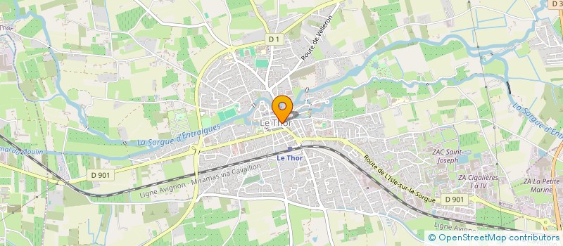 localisation de l'entreprise MONSIEUR PASCAL DUSART  LE THOR