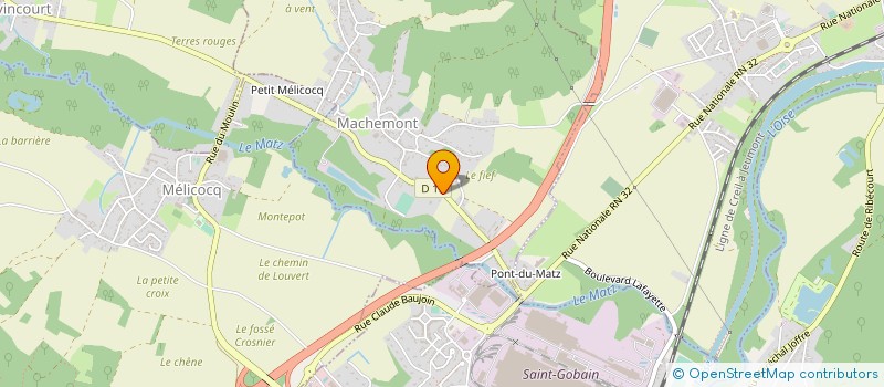 localisation de l'entreprise MONSIEUR PASCAL DUSEHU  MACHEMONT