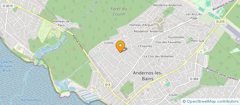 localisation de l'entreprise MONSIEUR PASCAL DUVAL  ANDERNOS-LES-BAINS