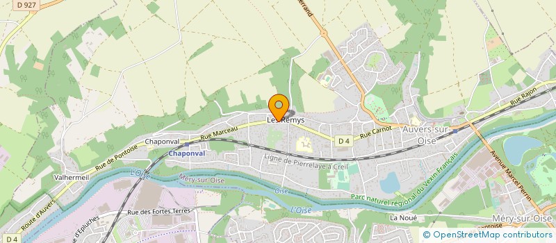 localisation de l'entreprise MONSIEUR PASCAL DUVAL à AUVERS-SUR-OISE