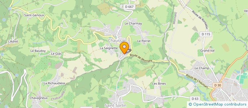 localisation de l'entreprise MONSIEUR PASCAL ELOY  CHAUSSAN