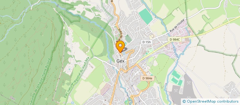 localisation de l'entreprise MONSIEUR PASCAL EMERY  GEX