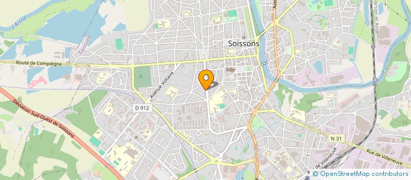 localisation de l'entreprise MONSIEUR PASCAL ERNAULT à SOISSONS