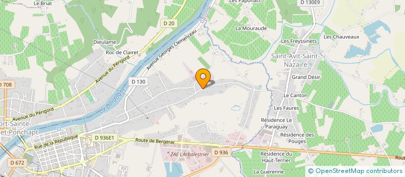 localisation de l'entreprise MONSIEUR PASCAL ESCLAFFER  PINEUILH