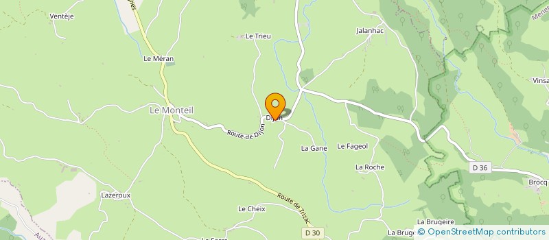 localisation de l'entreprise MONSIEUR PASCAL ESTORGUES à LE MONTEIL