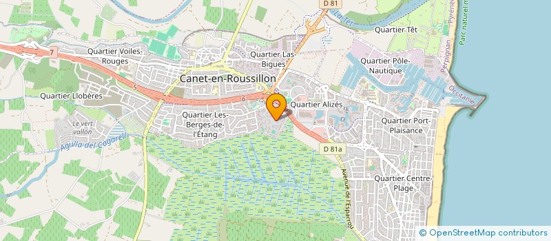 localisation de l'entreprise MONSIEUR PASCAL FABBRO  CANET EN ROUSSILLON