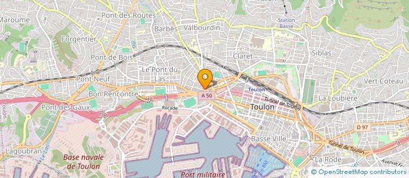 localisation de l'entreprise MONSIEUR PASCAL FANFALONE  TOULON