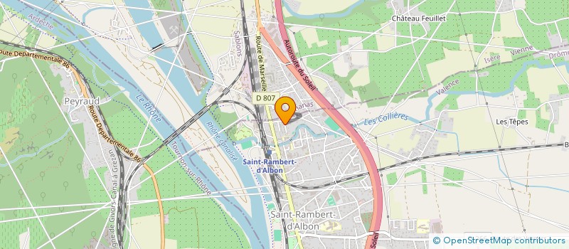 localisation de l'entreprise MONSIEUR PASCAL FANGET à SAINT-RAMBERT-D'ALBON