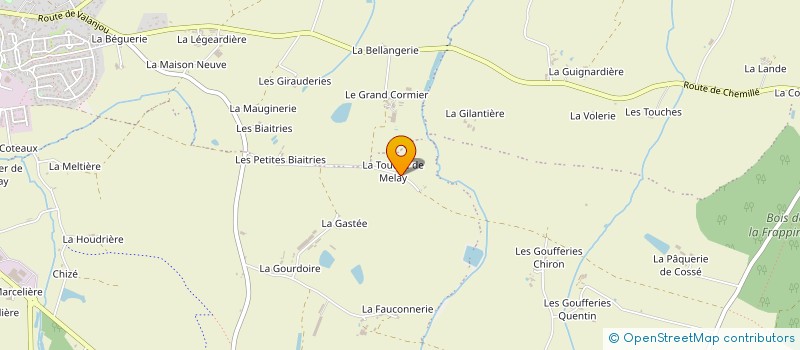 localisation de l'entreprise MONSIEUR PASCAL FARDEAU  CHEMILLE-EN-ANJOU