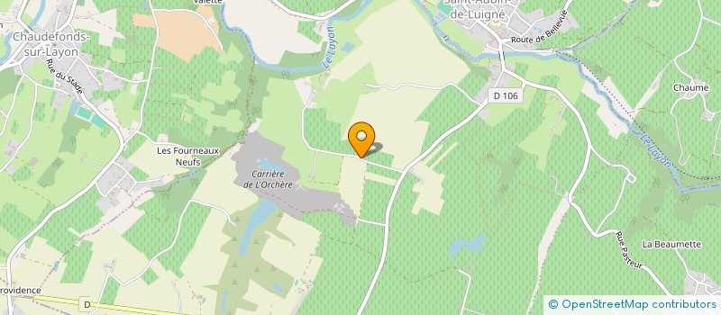 localisation de l'entreprise MONSIEUR PASCAL FARION  BEAULIEU-SUR-LAYON