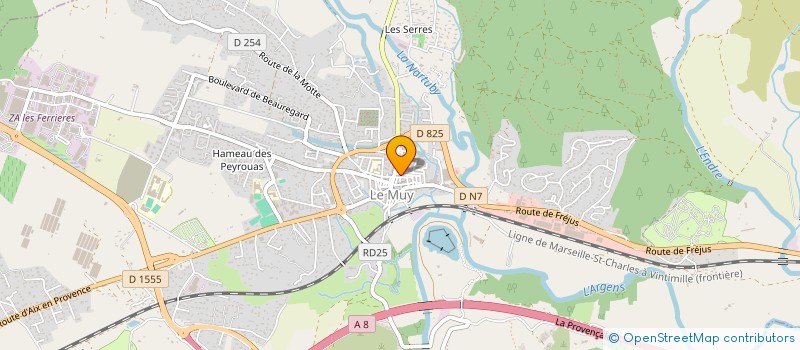 localisation de l'entreprise MONSIEUR PASCAL FARRAUDIERE  LE MUY