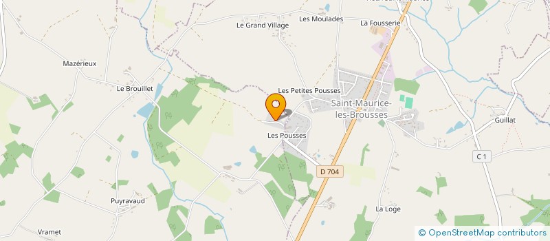 localisation de l'entreprise MONSIEUR PASCAL FAUCHER à SAINT-MAURICE-LES-BROUSSES