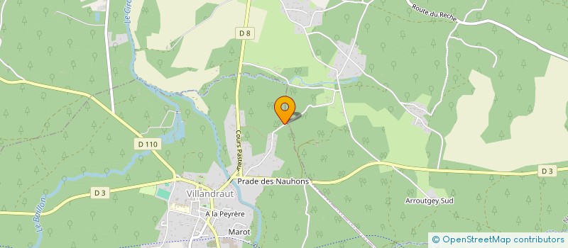 localisation de l'entreprise MONSIEUR PASCAL FAUQUE  VILLANDRAUT