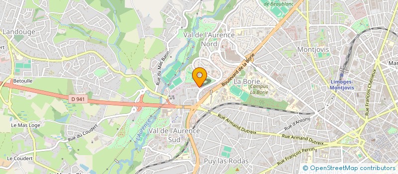localisation de l'entreprise MONSIEUR PASCAL FAURE à LIMOGES