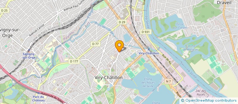 localisation de l'entreprise MONSIEUR PASCAL FAURE à VIRY-CHATILLON