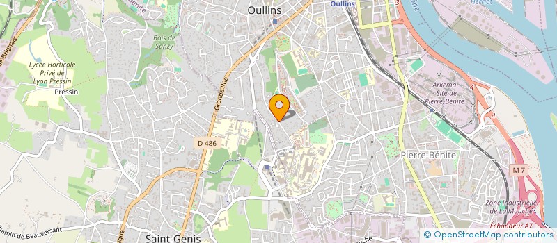 localisation de l'entreprise MONSIEUR PASCAL FAURE  OULLINS-PIERRE-BENITE