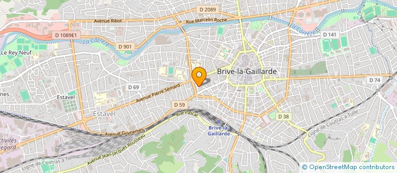 localisation de l'entreprise MONSIEUR PASCAL FAURE  BRIVE-LA-GAILLARDE