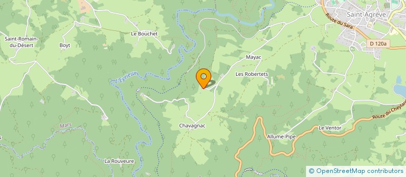 localisation de l'entreprise MONSIEUR PASCAL FAURE  SAINT-AGREVE