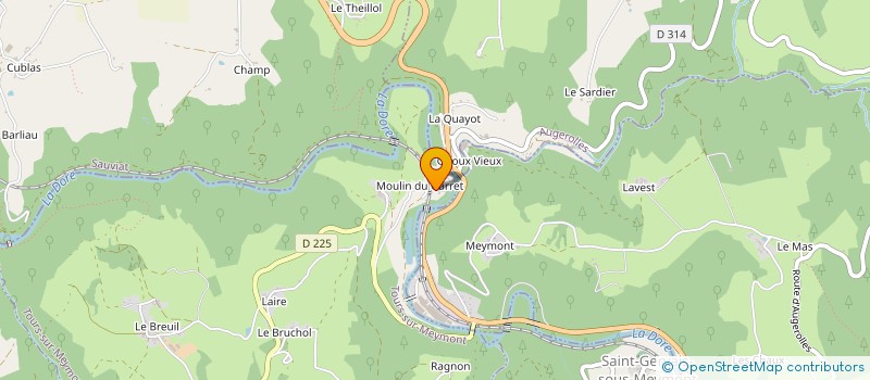 localisation de l'entreprise MONSIEUR PASCAL FAYE  LA CHAPELLE AGNON