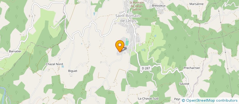 localisation de l'entreprise MONSIEUR PASCAL FERATON  SAINT-ROMAIN-DE-LERPS