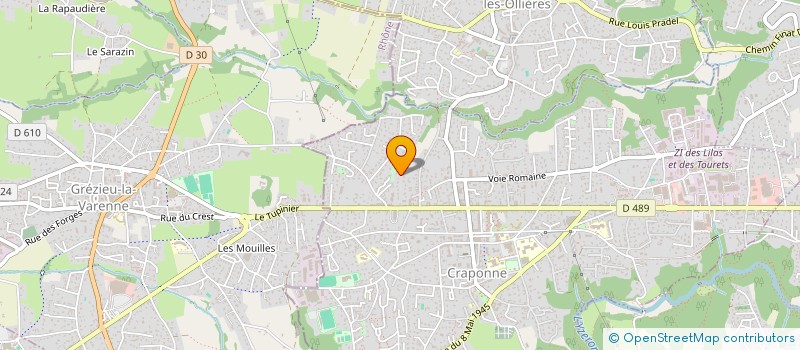 localisation de l'entreprise MONSIEUR PASCAL FERCHAUT  CRAPONNE