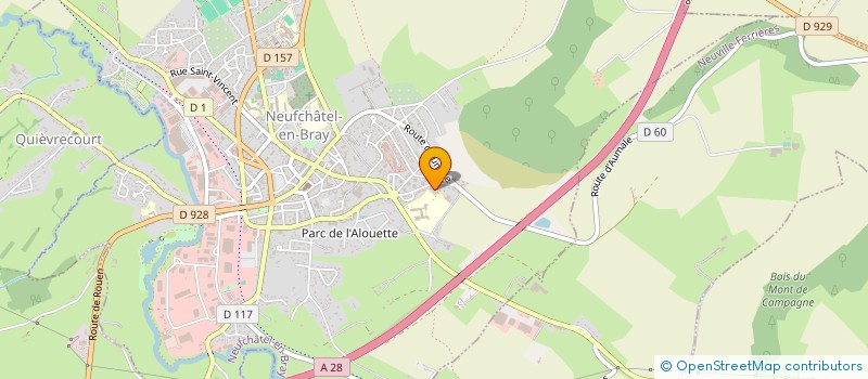 localisation de l'entreprise MONSIEUR PASCAL FERRAND  NEUFCHATEL-EN-BRAY