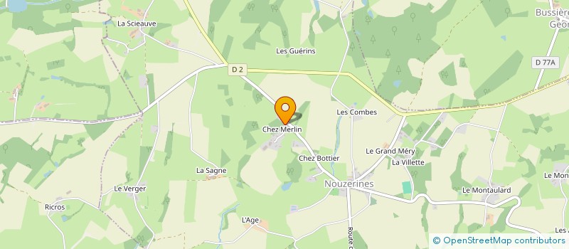 localisation de l'entreprise MONSIEUR PASCAL FERRANDON  NOUZERINES