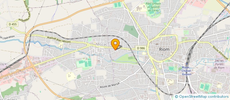 localisation de l'entreprise MONSIEUR PASCAL FERRET  RIOM