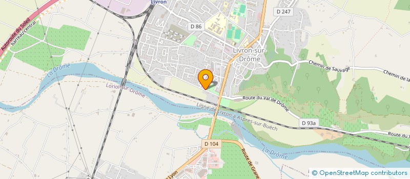 localisation de l'entreprise MONSIEUR PASCAL FERTE  LIVRON-SUR-DROME