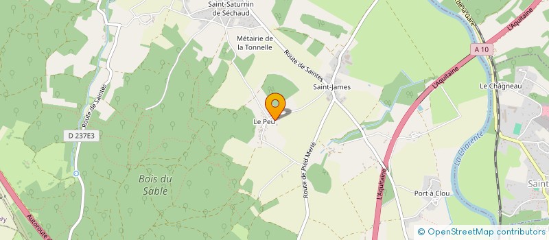 localisation de l'entreprise MONSIEUR PASCAL FETIVEAUD  SAINT-SAVINIEN