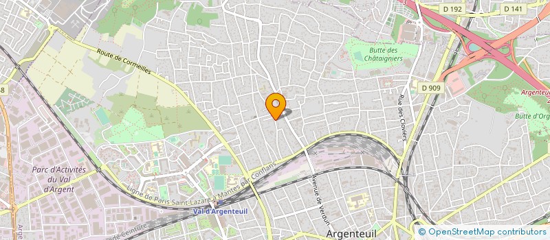 localisation de l'entreprise MONSIEUR PASCAL FEZARD  ARGENTEUIL