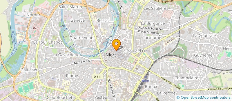 localisation de l'entreprise MONSIEUR PASCAL FILLAULT  NIORT