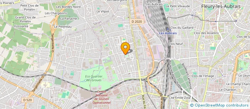localisation de l'entreprise MONSIEUR PASCAL FILLIAU à ORLEANS