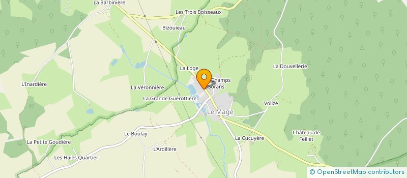 localisation de l'entreprise MONSIEUR PASCAL FLAMAND à LE MAGE