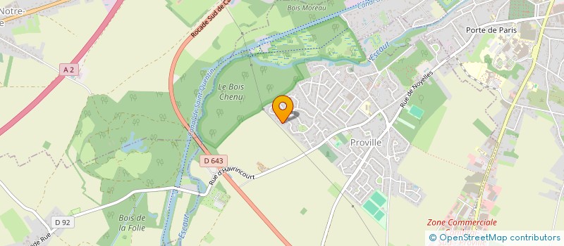 localisation de l'entreprise MONSIEUR PASCAL FLAMEIN  PROVILLE