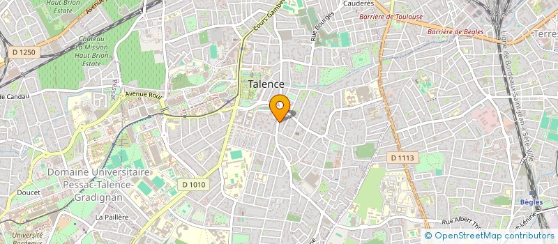 localisation de l'entreprise MONSIEUR PASCAL FLEURIOT  TALENCE