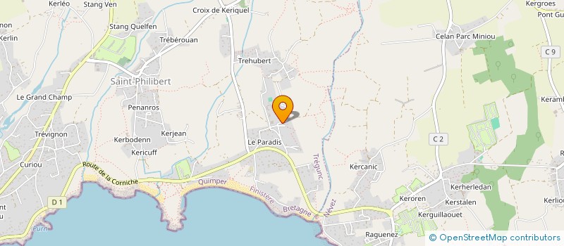 localisation de l'entreprise MONSIEUR PASCAL FLOCH  TREGUNC