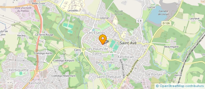 localisation de l'entreprise MONSIEUR PASCAL FOLGOAS  SAINT-AVE