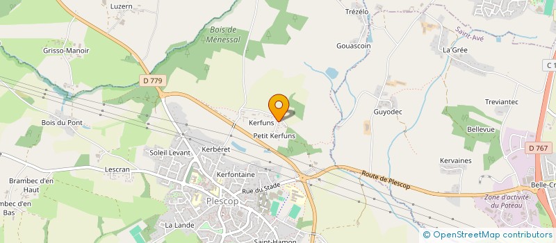 localisation de l'entreprise MONSIEUR PASCAL FOLLET  PLESCOP