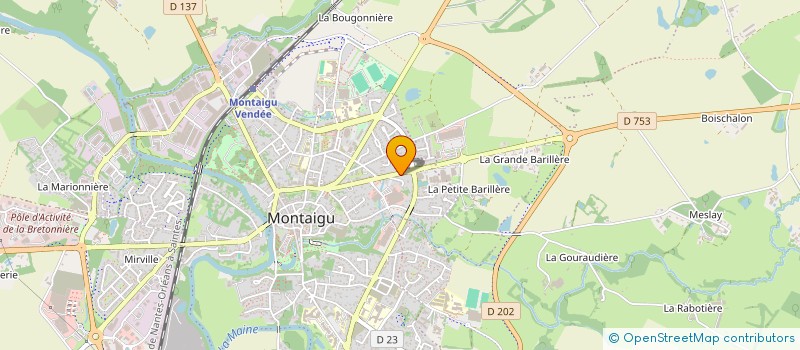 localisation de l'entreprise MONSIEUR PASCAL FONTENEAU à MONTAIGU-VENDEE